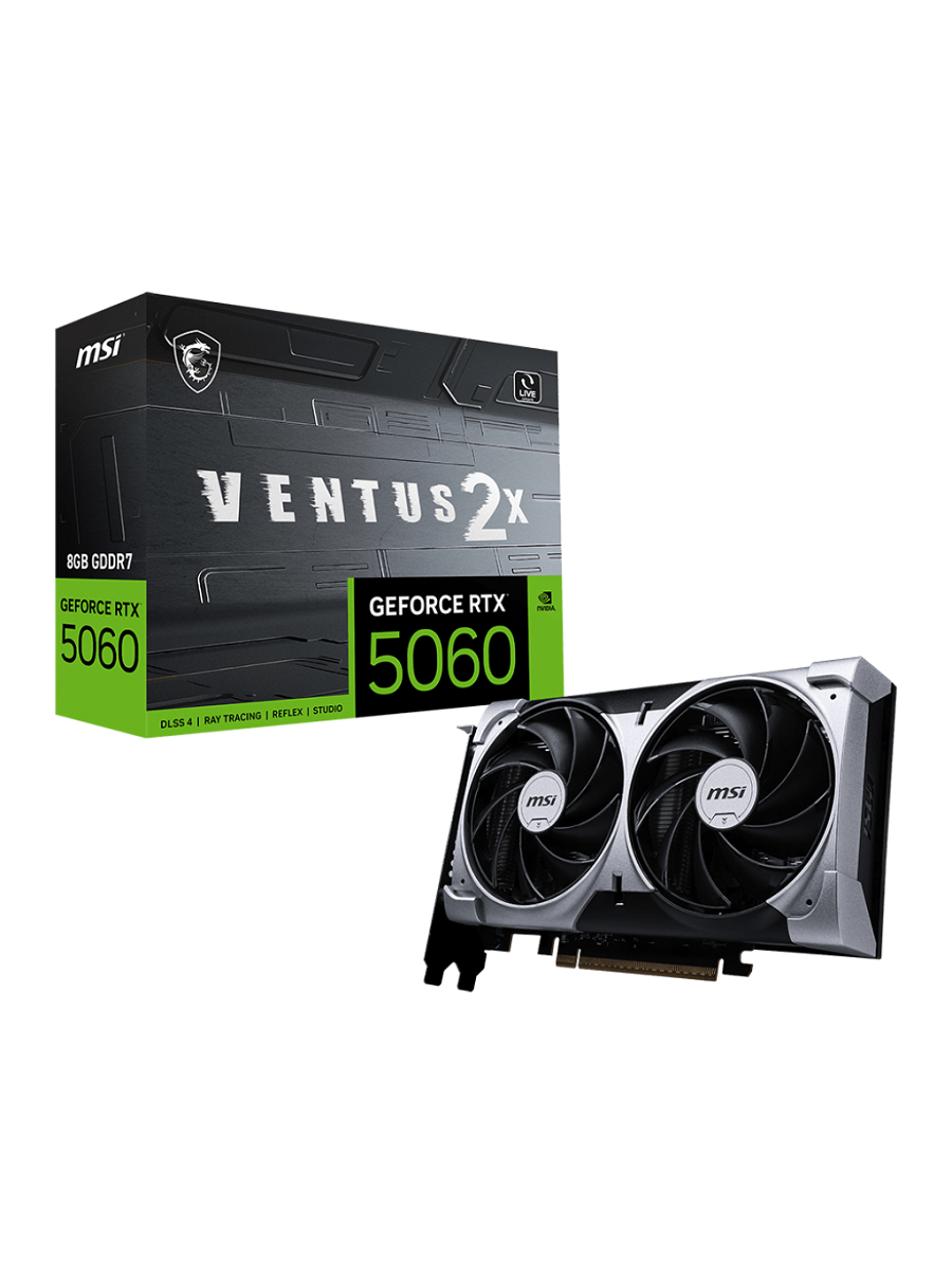 Видеокарта MSI GeForce RTX 5060 8G Ventus 2X