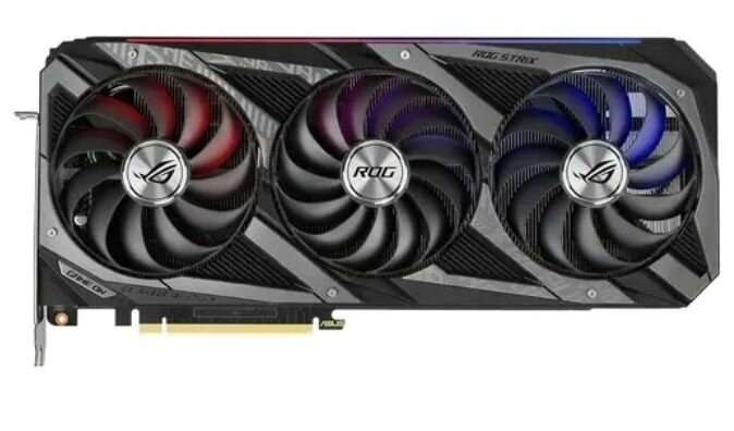 Видеокарта ASUS ROG Strix GeForce RTX 3080 V2 OC Edition (LHR) (ROG-STRIX-RTX3080-O10G-V2-GAMING) - PCI-E 4.0, 10 ГБ, GDDR6X, 320 бит, DisplayPort x3, HDMI x2, GPU 1440 МГц