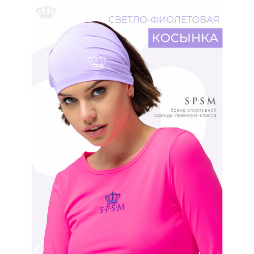 фото Бандана s.p.s.m. для девочек и женщин, размер 60, светло-фиолетовый