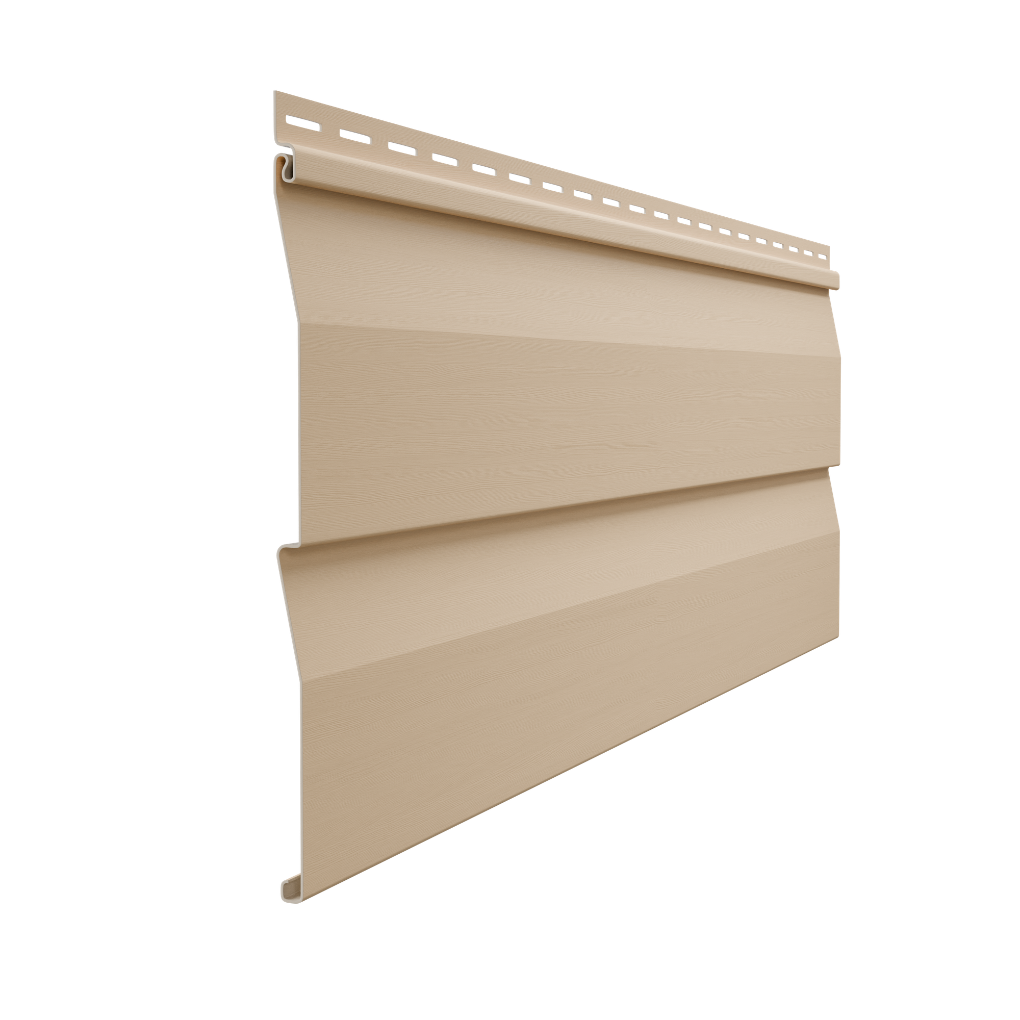 Сайдинг Docke STANDARD D4.5D горизонтальный рельефный цвет крем-брюле 300х23 см