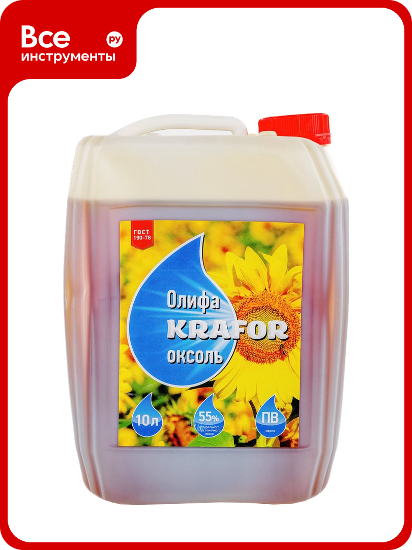 Олифа KRAFOR оксоль 10 л 1 29972