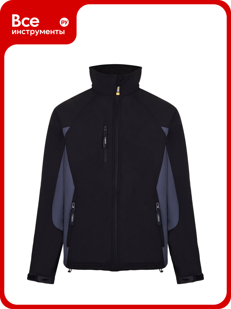 Куртка DOWELL Softshell чёрная размер XXL D81550-XXL
