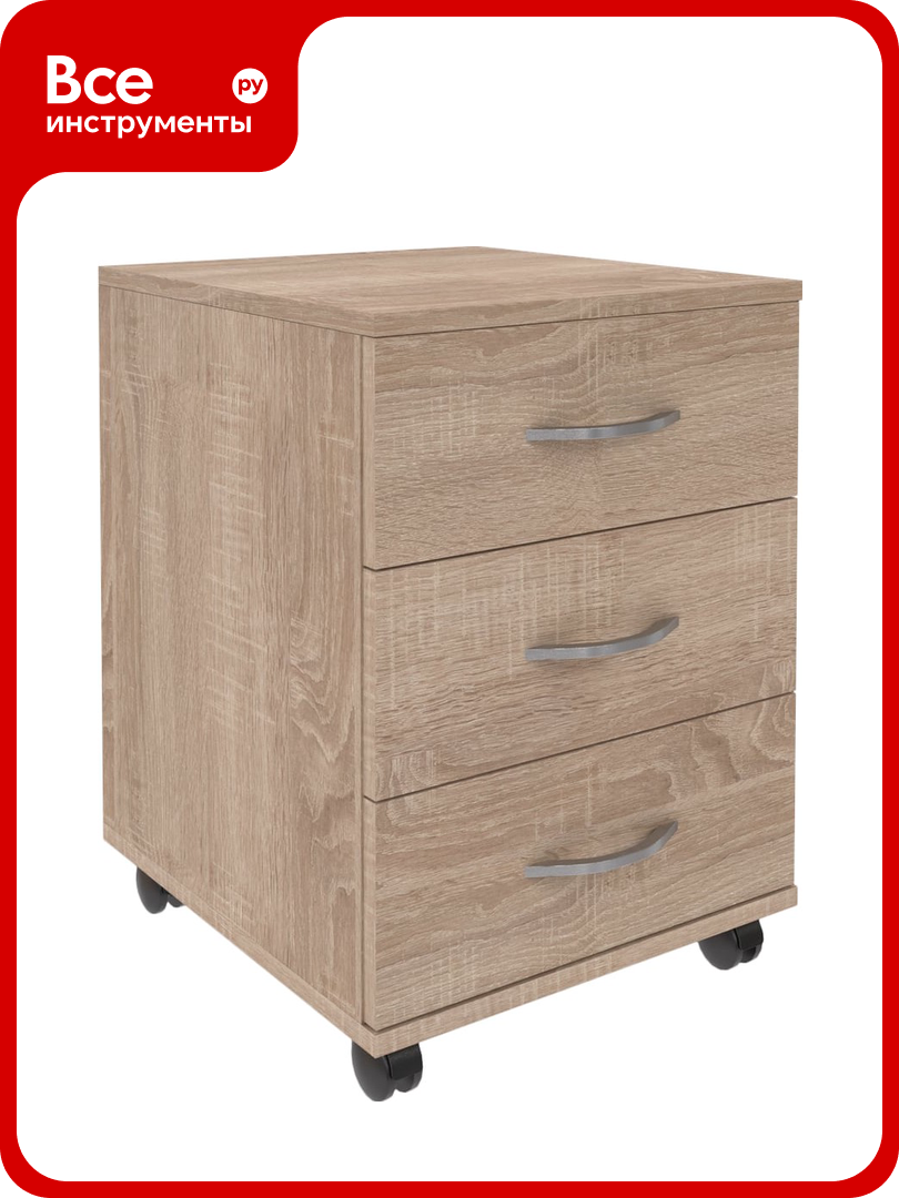 Тумба SKYLAND Simple sc 3m 1 мобильная  дуб сонома светлый  412x450x566 00 07101386