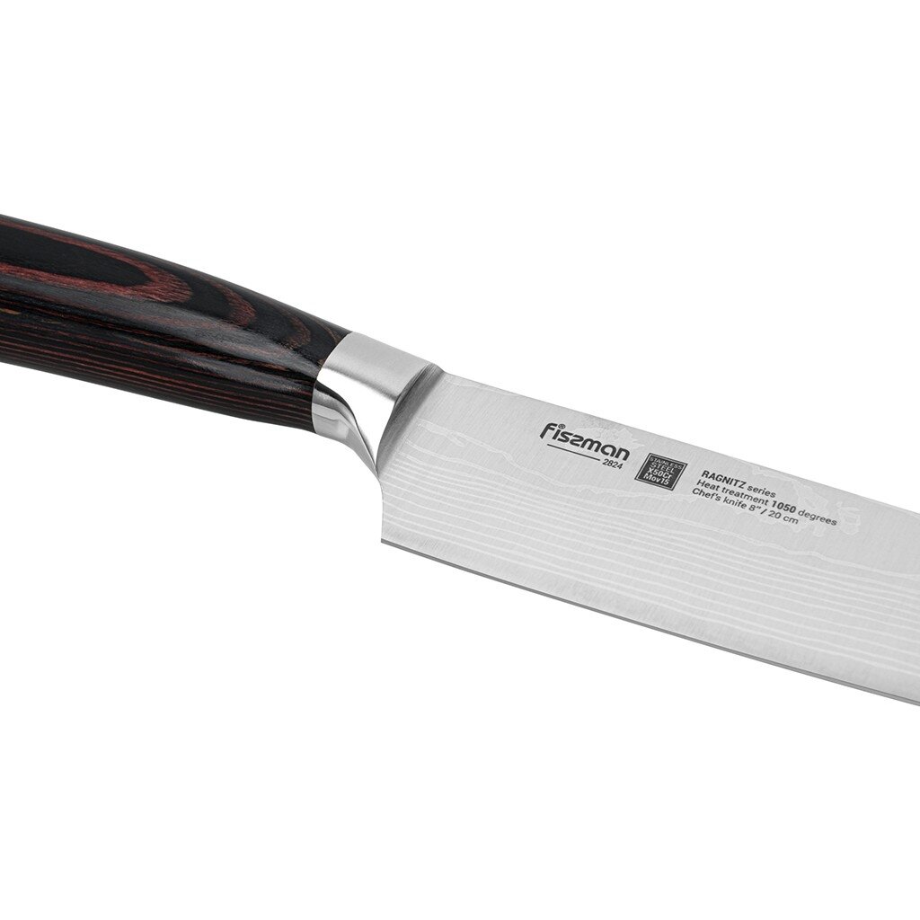 Нож поварской FISSMAN RAGNITZ 2824 20 см, сталь X50Cr15MoV, рукоять Pakka Wood