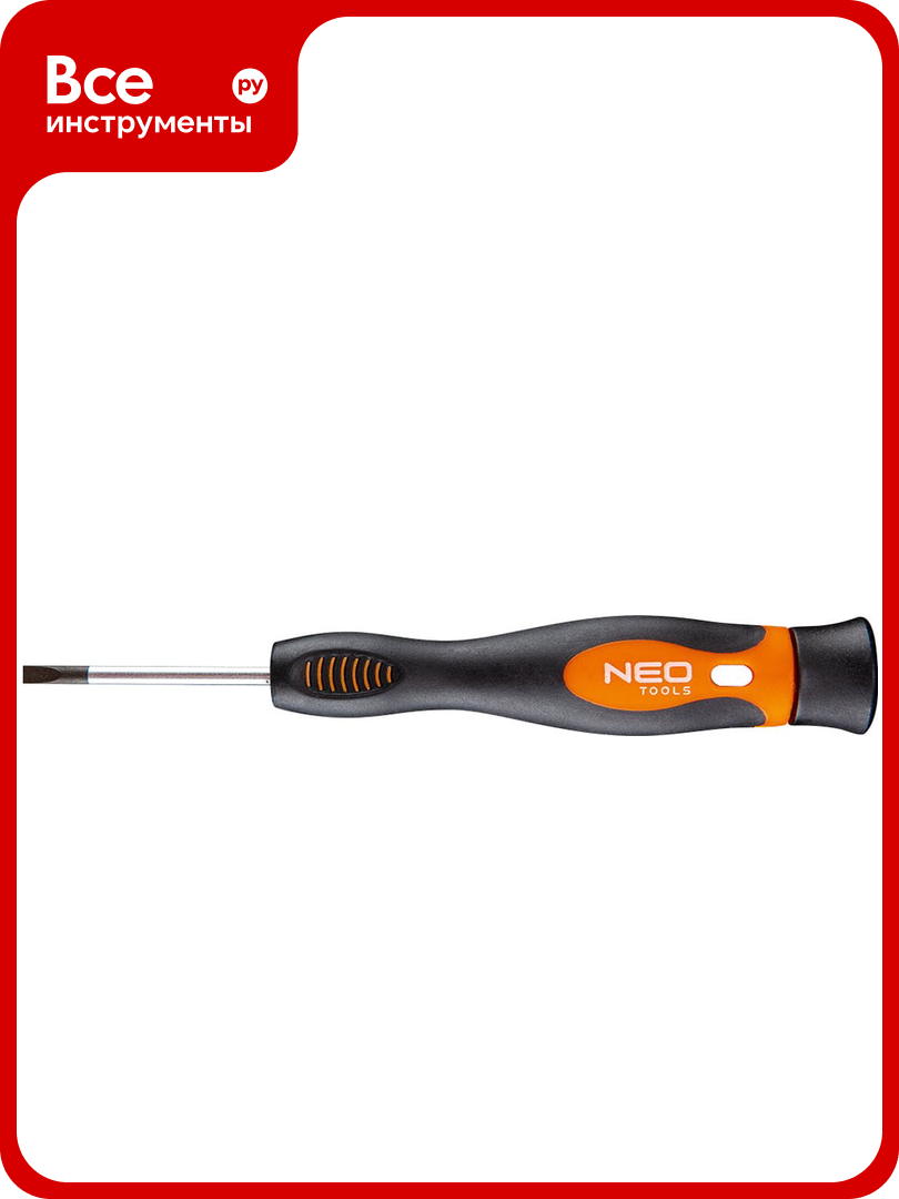 Прецизионная шлицевая отвертка NEO Tools 3.0 x 50 мм S2 04-114