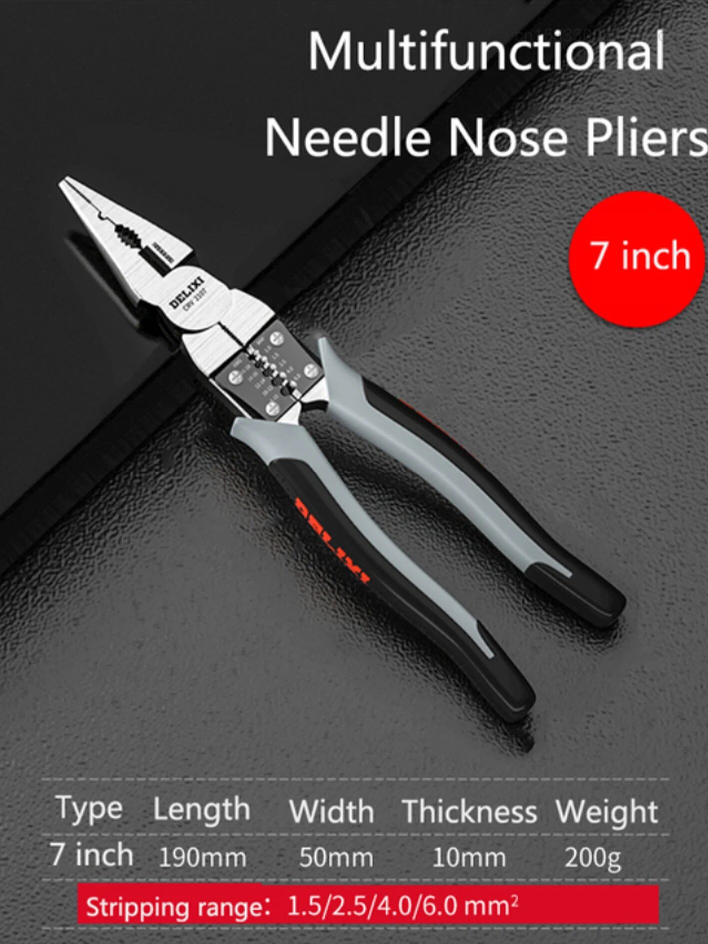 Xiaomi 7/9-дюймовые многофункциональные универсальные диагональные плоскогубцы, игольчатые плоскогубцы, аппаратный инструмент, набор специальных кусачек для электрика, A-126