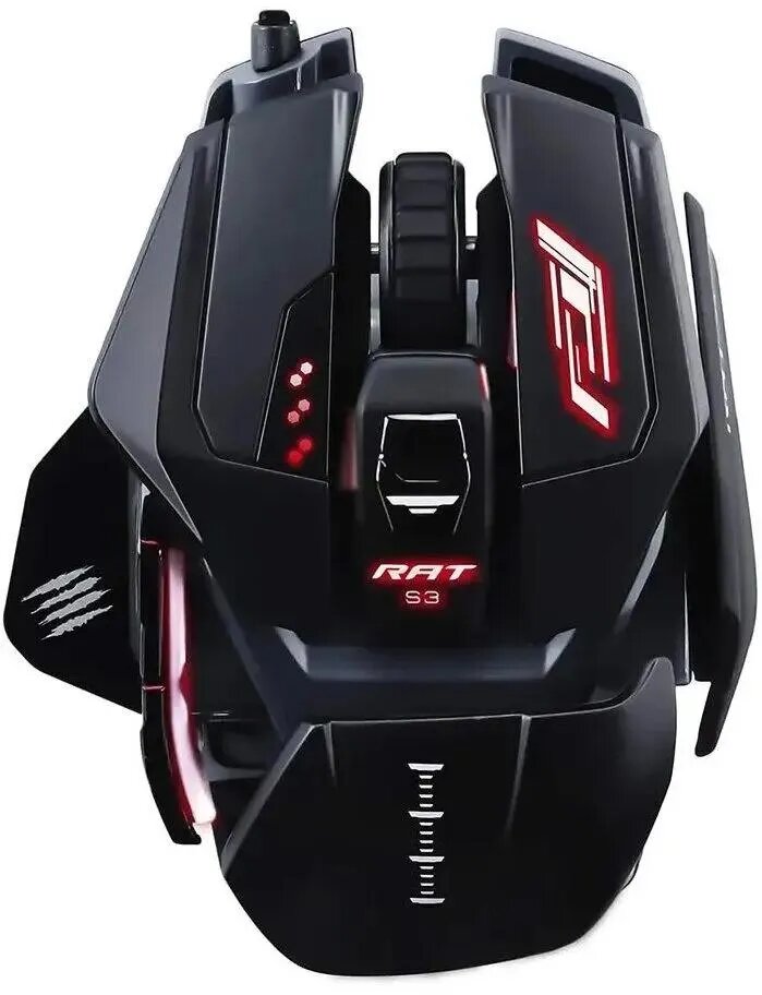 Мышь проводная MAD CATZ R.A.T.Pro S3, игровая, оптическая, USB, 7200dpi, черный [mr03dcinbl000-0]