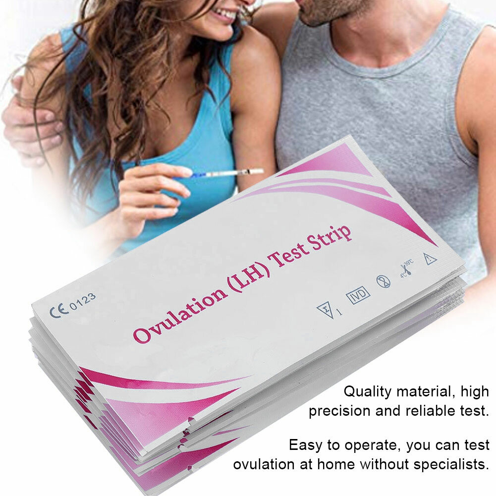 Картинки 20pcs Ovulation Test Strip Home Accuracy Urine LH Detection Indicator