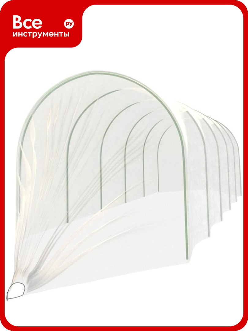 Парник POLYAGRO Gold 8 м с металлическими дугами в ПВХ оболочке спанбонд 40 г/м2 7663208