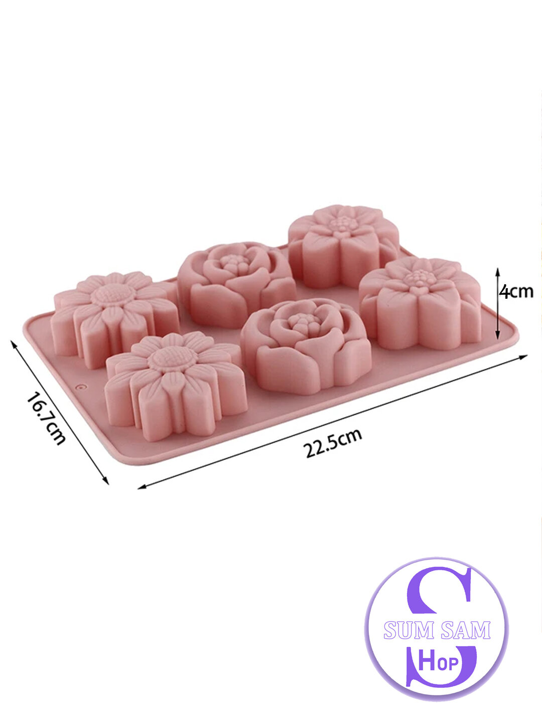 Силиконовые формы для выпечки: цветы ромашки, розы пищевой силикон — фото 1