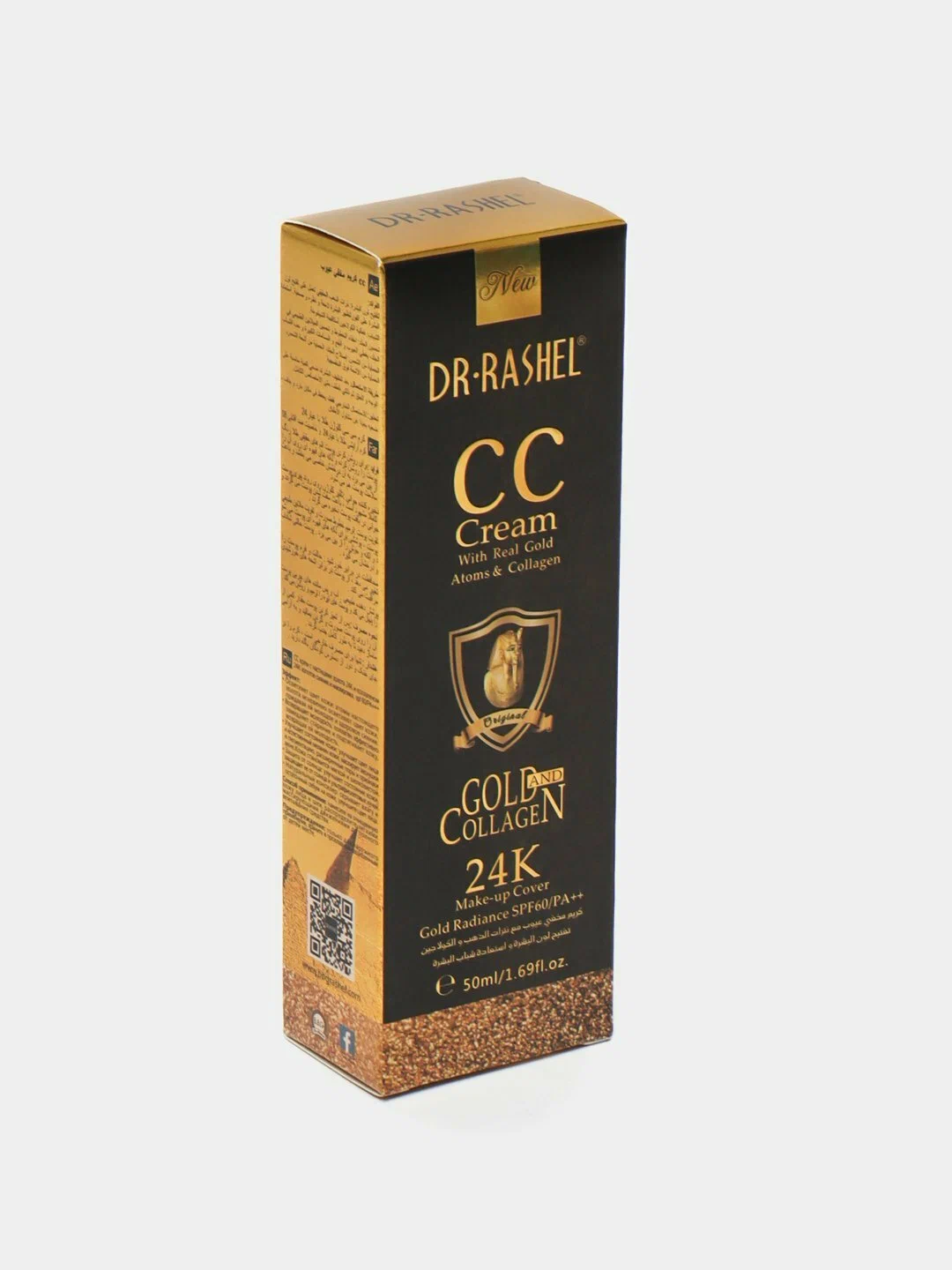 CC тональный крем для макияжа 24K gold collagen с 24 каратного золота SPF60+, 50 мл — фото 1