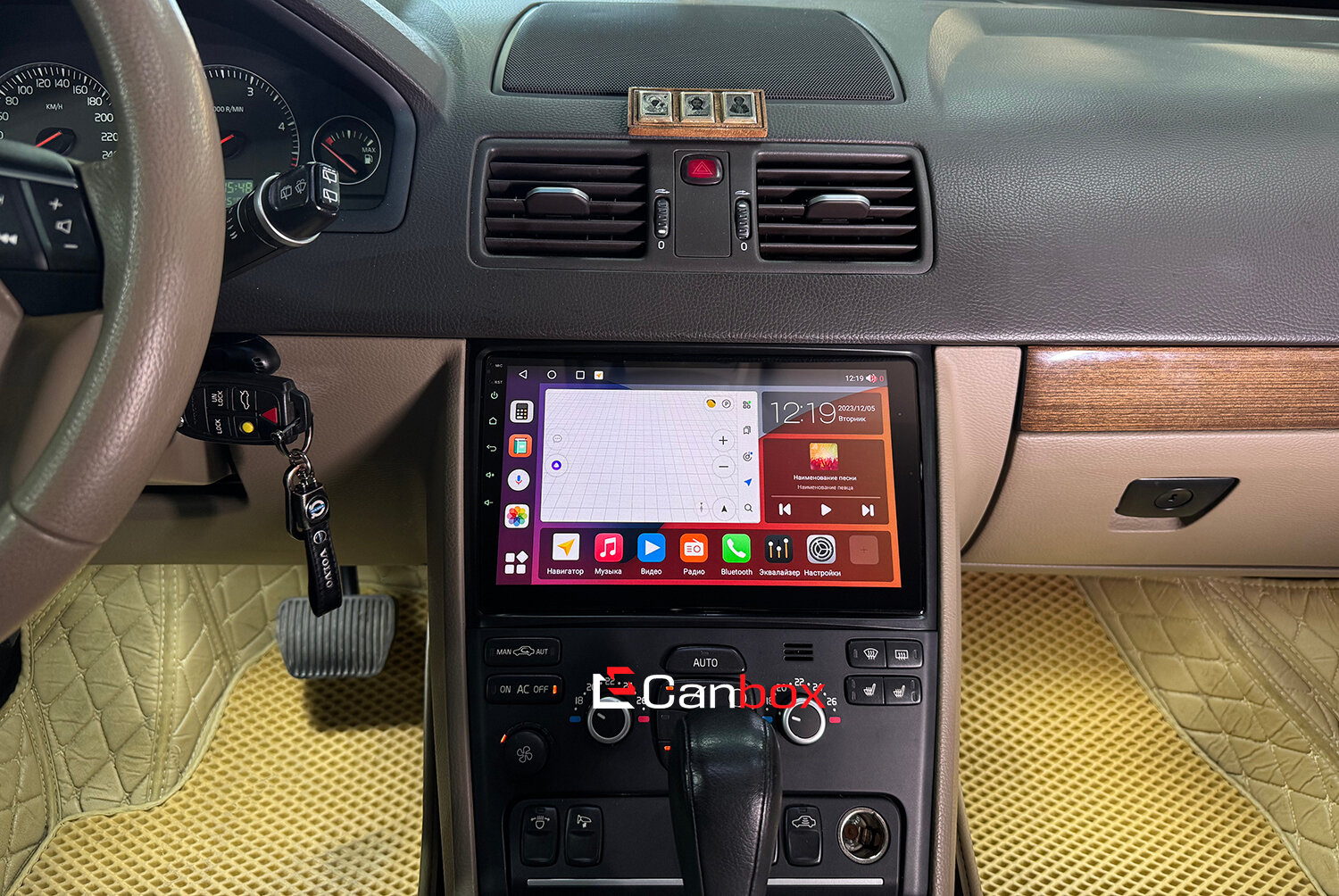Штатная магнитола Volvo XC90 2002-2014 (Тип 1, can LZ, устанавливается вниз) OEM RK10-2566 Android 10 (CarPlay, AHD, 1/32) — фото 1