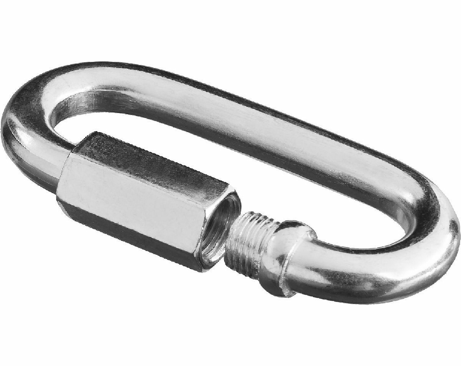 Винтовой карабин с муфтой ЗУБР диаметр 3 мм рабочая нагрузка 0.25 кН разрушающая нагрузка 1.25 кН упаковка 50 шт