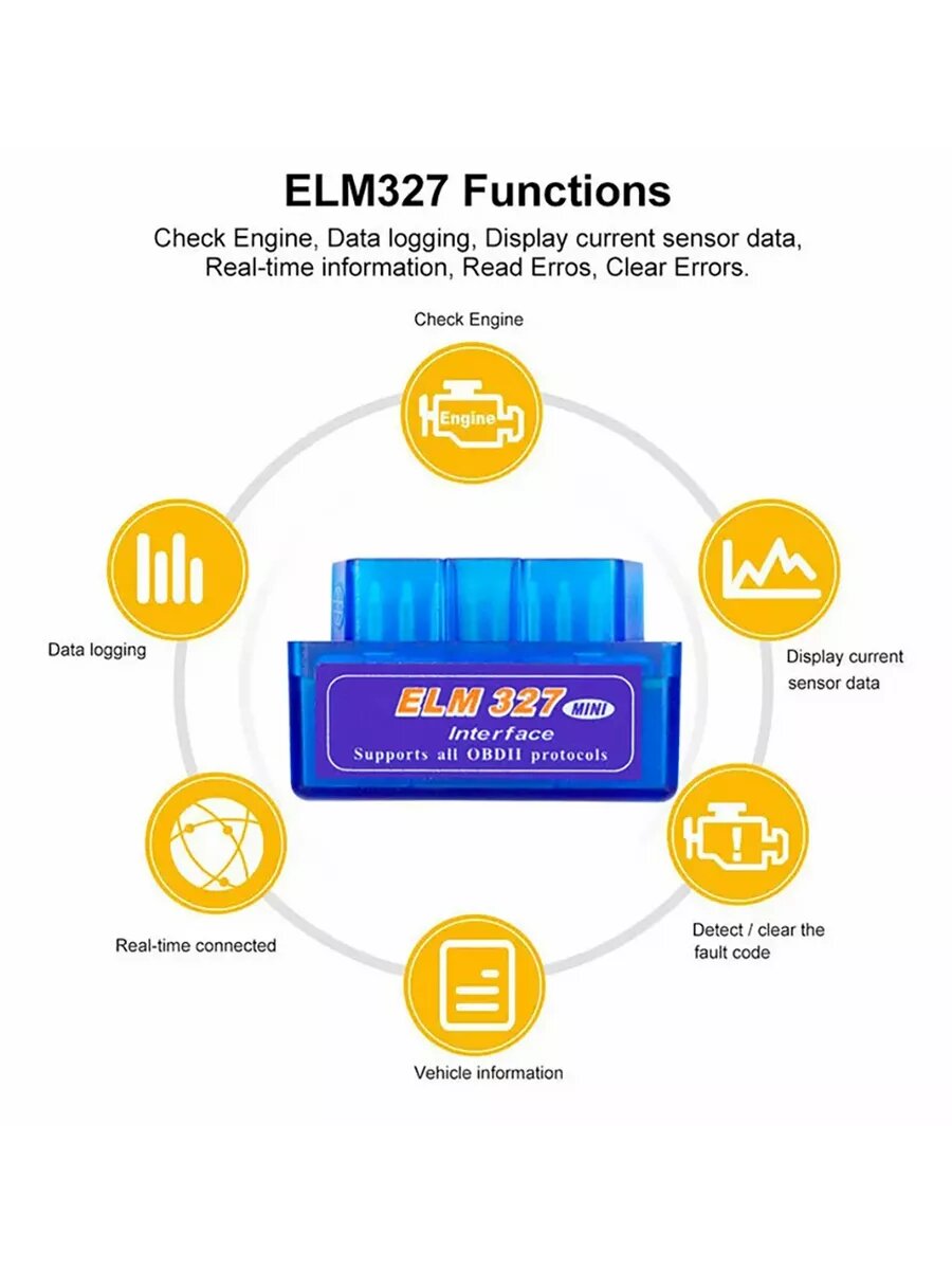 ELM327 V1.5 PIC1825K80 чип Bluetooth совместимый двойной OBD2 диагностический инструмент, автоматический сканер — фото 1