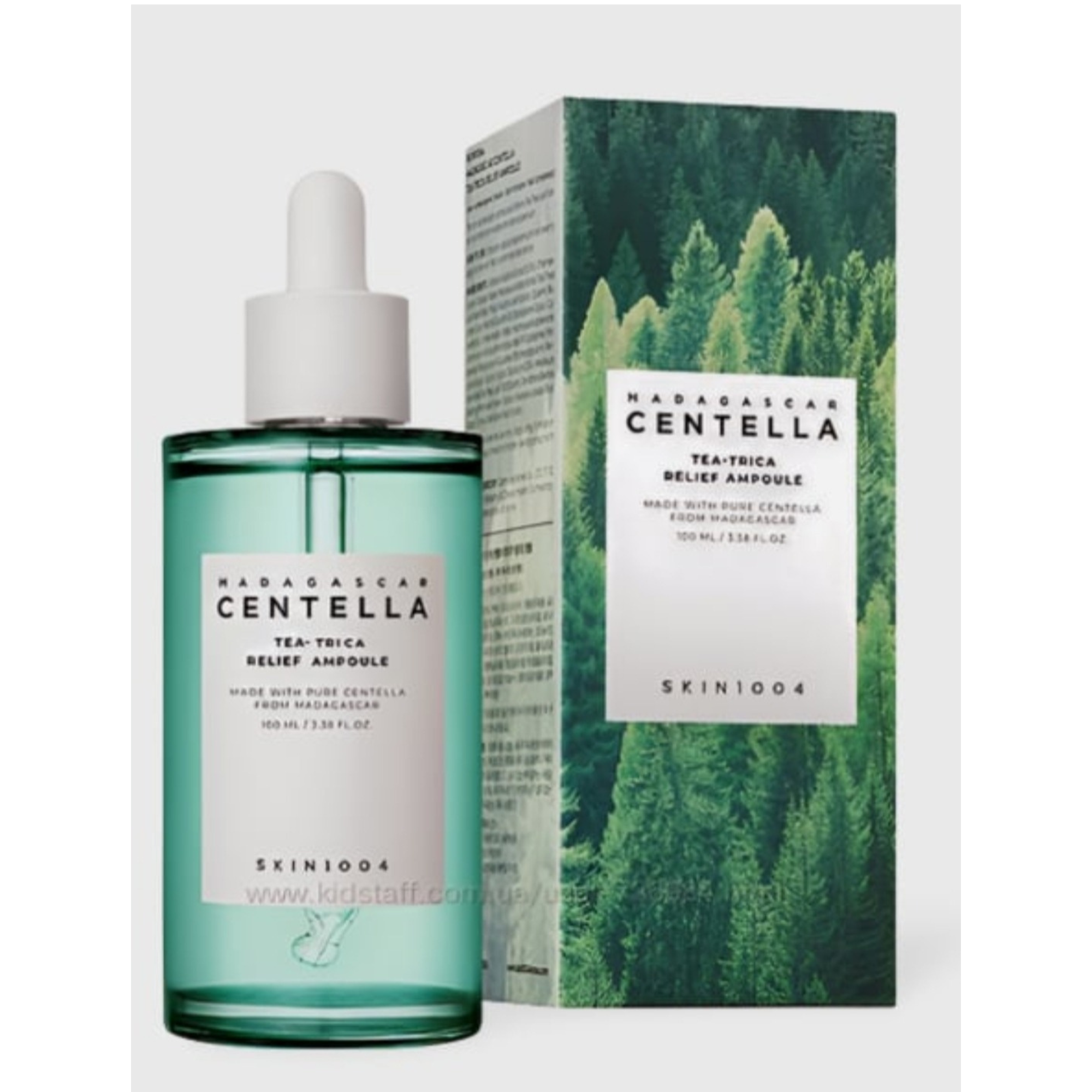 “SKIN1004 Madagascar Centella Tea-Trica Relief Ampoule — SOS-ампула против акне и воспалений”