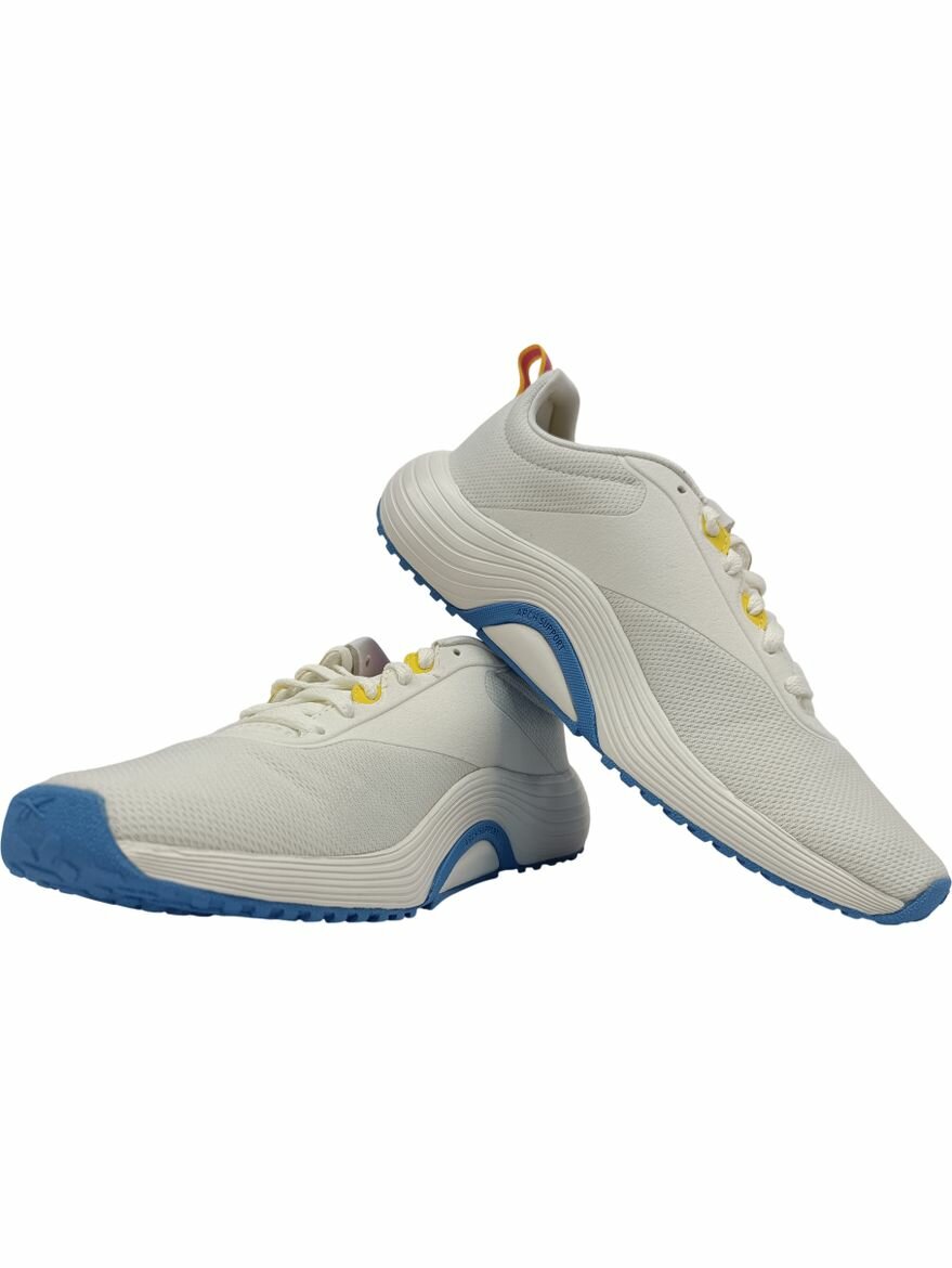 Кроссовки Reebok Lite Plus 4 W, полнота F, размер 5,5 US, бежевый/голубой/желтый — фото 1