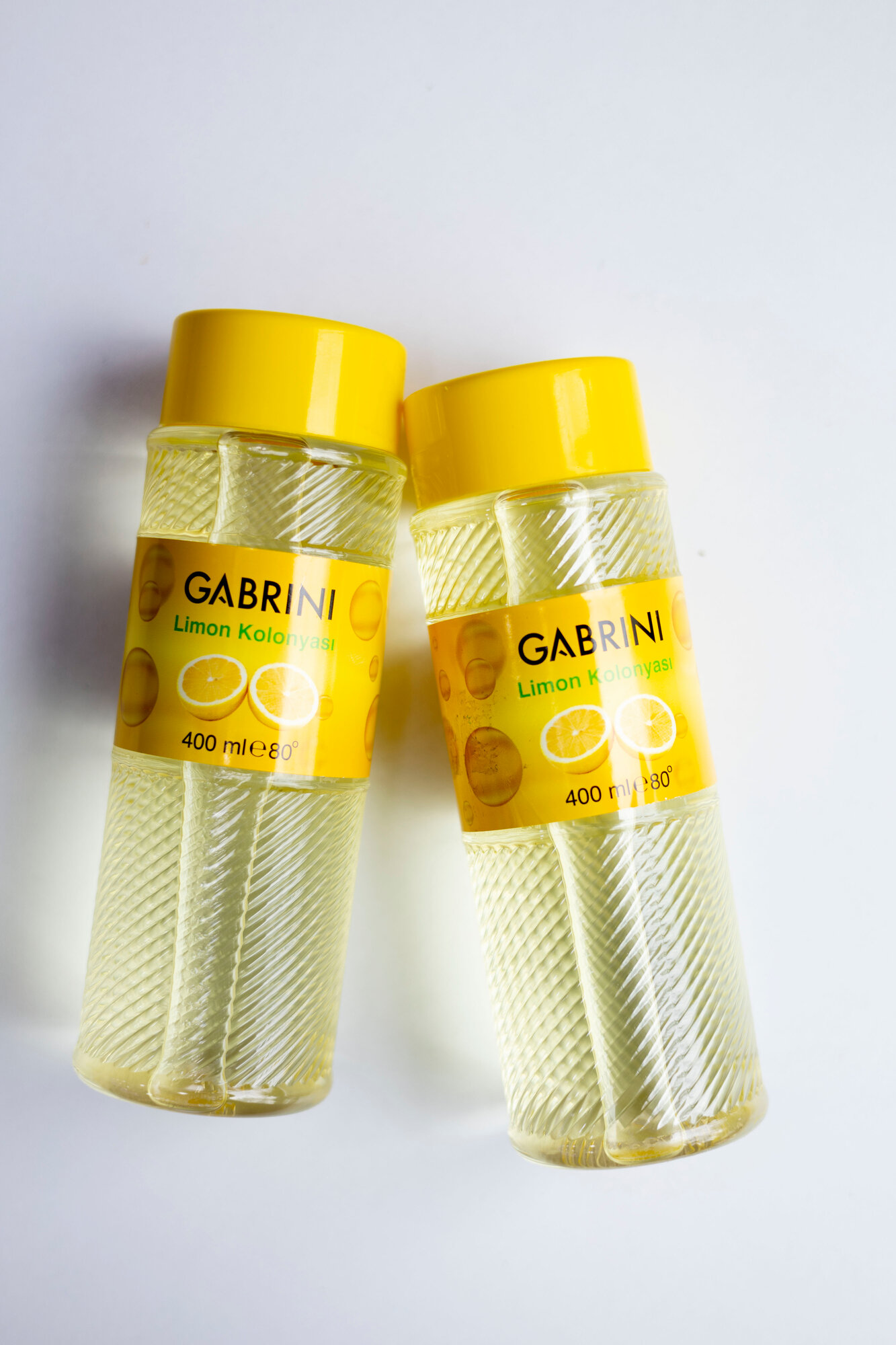 Одеколон Gabrini "LEMON COLOGNE", антибактериальный эффект, с цитрусовым ароматом, 400мл — фото 1