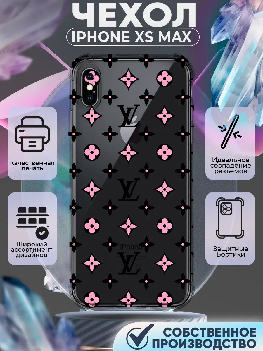 Чехол на IPHONE XS MAX с принтом луи витон
