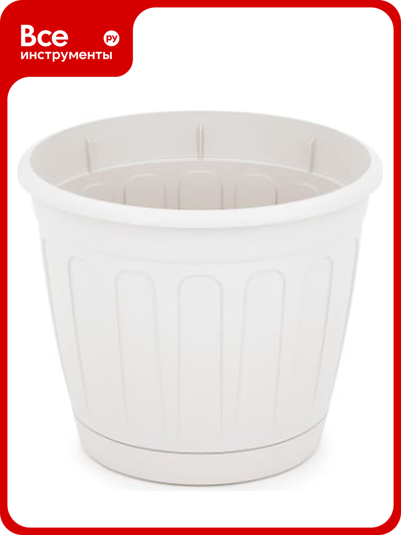 Цветочный горшок ЗПИ Альтернатива Дионис 16 л белый М8243