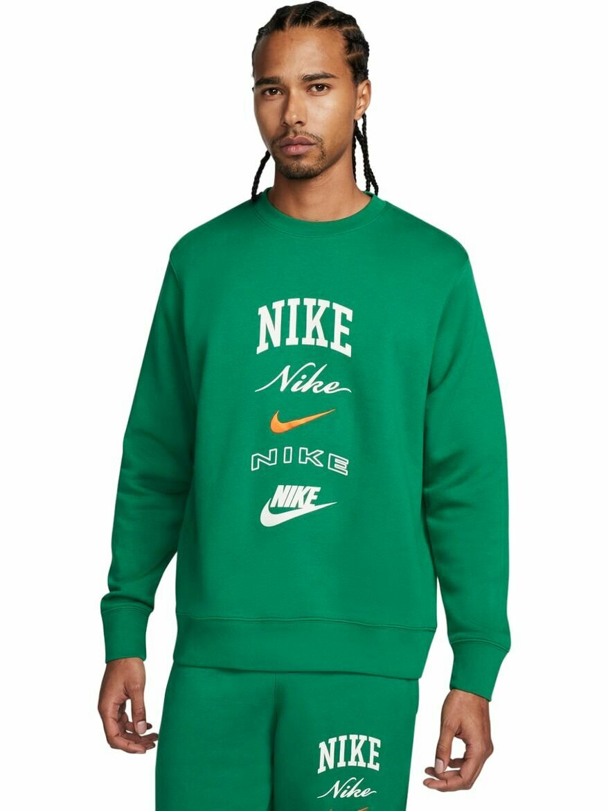 Лонгслив NIKE M NK CLUB BB CREW STACK GX