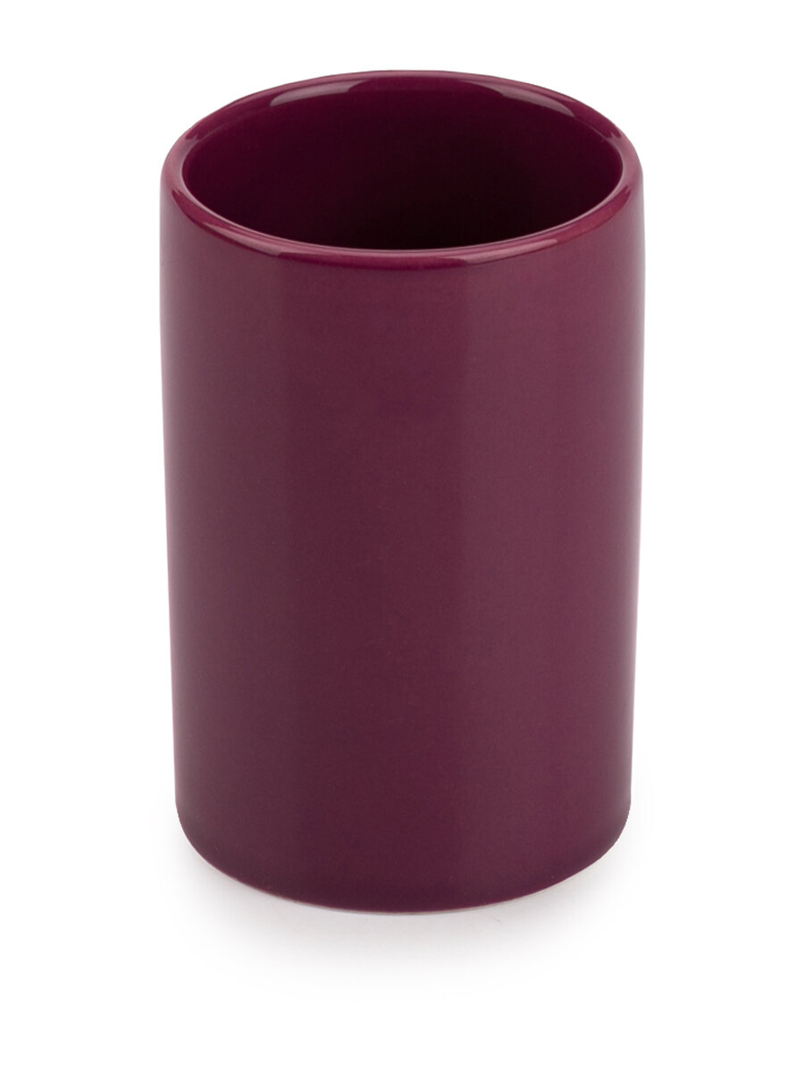 Стакан для зубных щеток WENKO POLARIS purple  фиолетовый  керамический