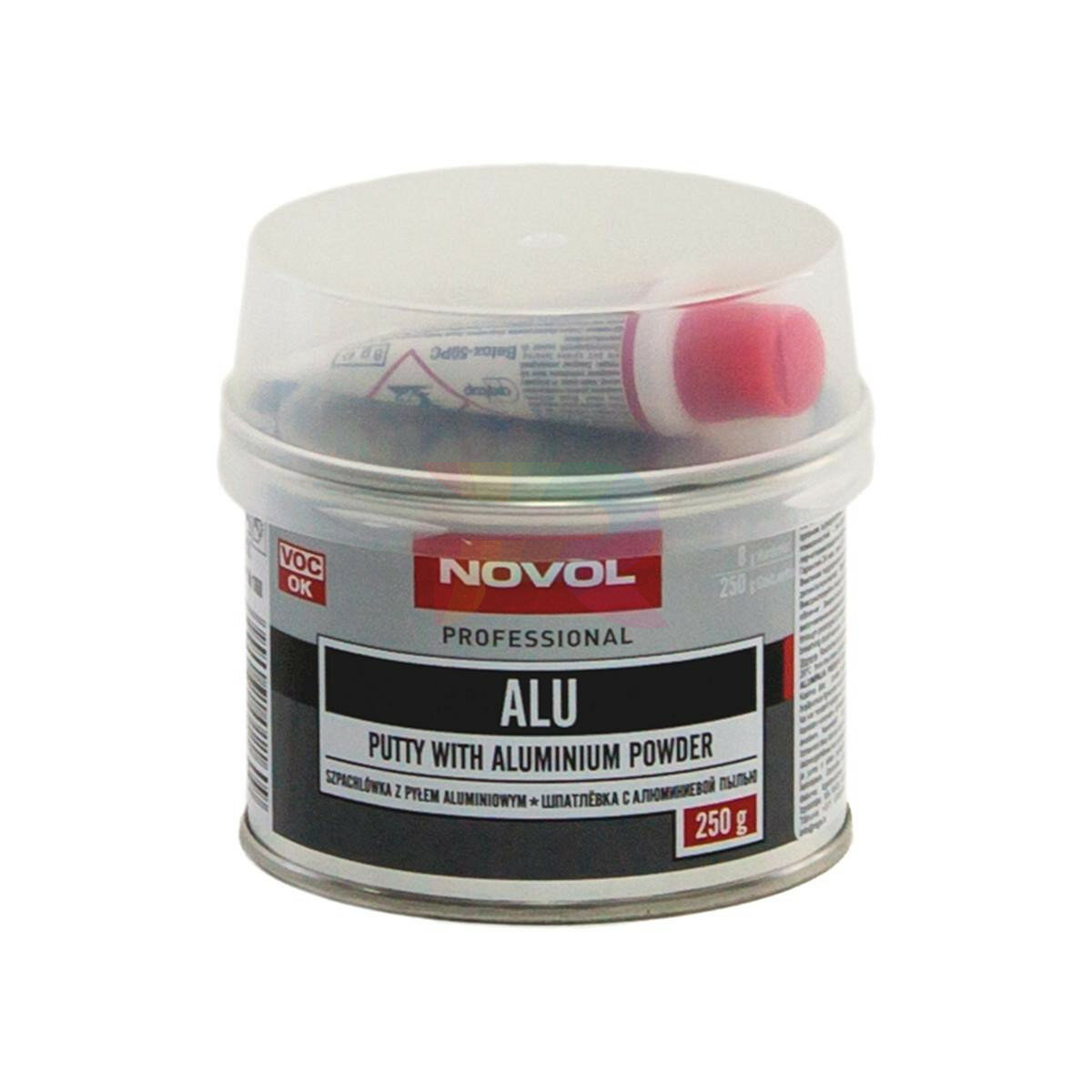 Шпатлевка с алюминиевым наполнителем Novol Alu Putty With Aluminium Powder 025 кг.