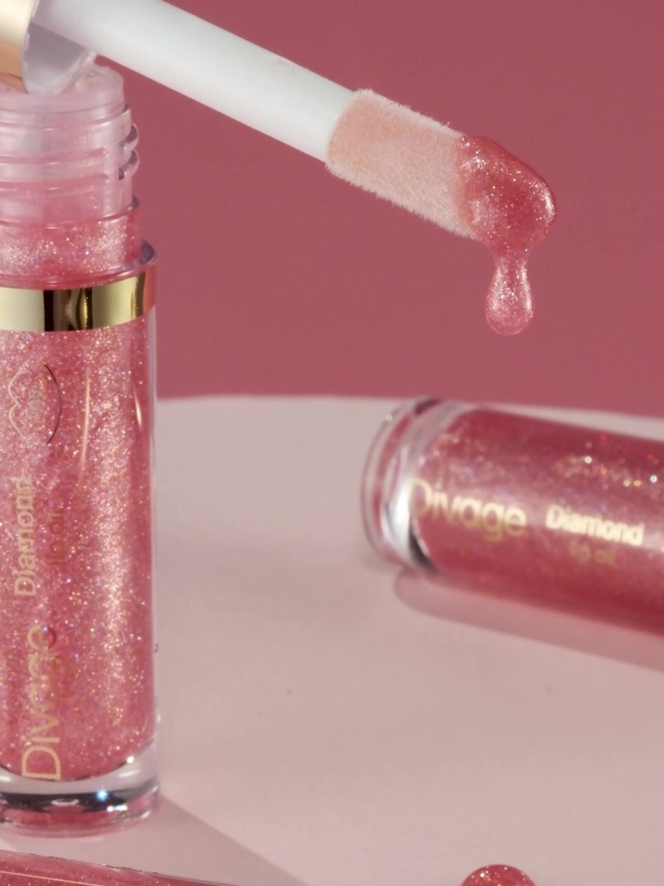 Divage Масло для губ сияющее Diamond Lip Oil Тон 01 перламутровый — фото 1