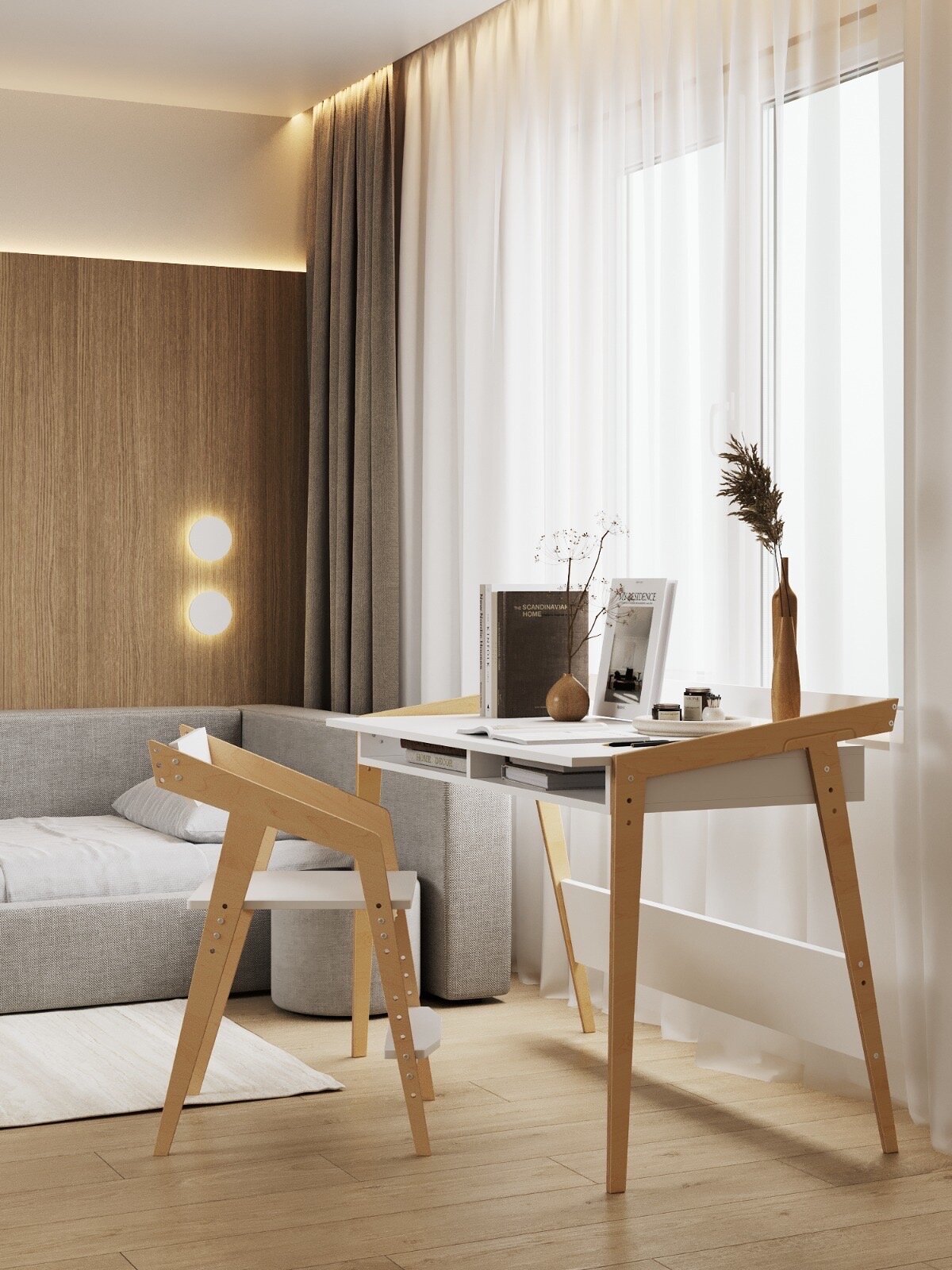 Картинки Письменный стол растущий для детей от 2 до 14 лет из дерева и МДФ