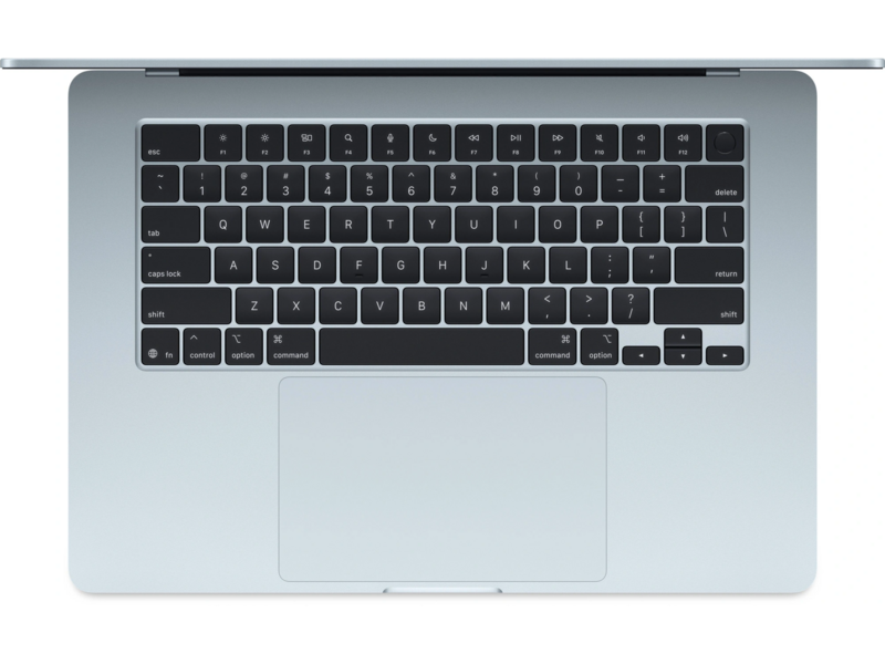 Ноутбук MacBook Air A3241 M4 10 core 16Gb SSD256Gb/10 core GPU 15.3" Liquid Retina (2880x1864) macOS lt.blue WiFi BT Cam (MC7A4LL/A)