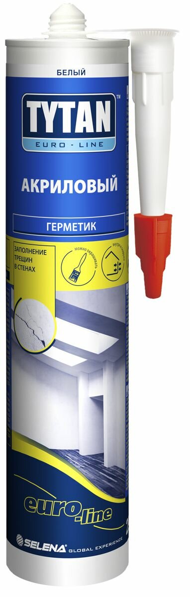Герметик TYTAN EURO-LINE акриловый белый 280мл