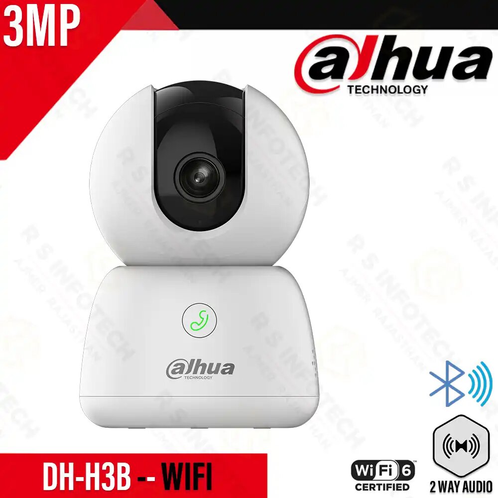 Камера Dahua H3B, внутренняя, Wi-Fi, поворотная, наклонная, объектив 3.6 мм