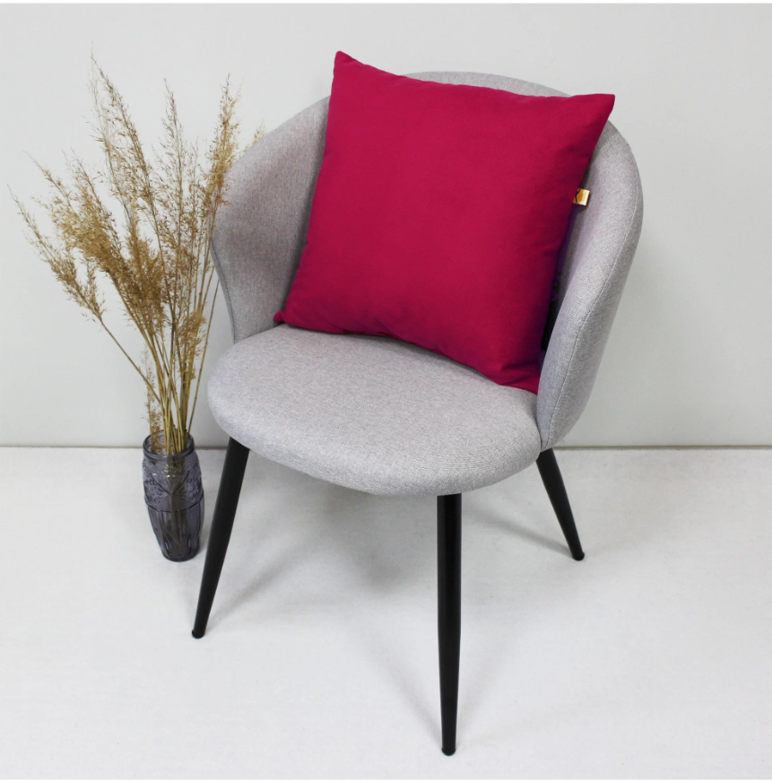 Подушка декоративная 40х40 чехол микрофибра наполнитель силиконизированное волокно диванная интерьерная