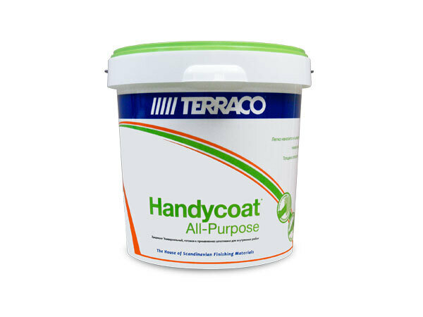 Terraco handycoat all purpose шпатлевка финишная легкого шлифования для внутренних работ (15кг)