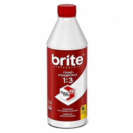 Brite professional грунт-концентрат влагозащитный 1:3 (09л)