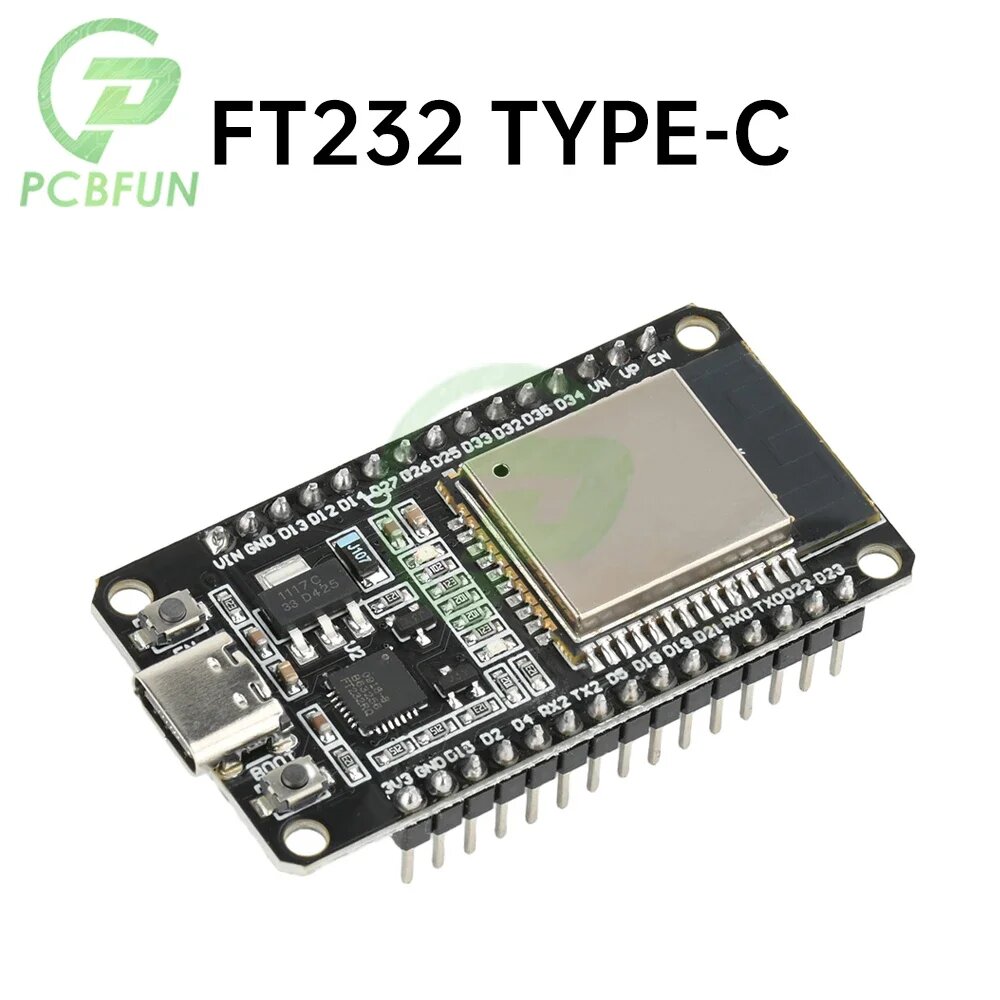 DC 5 В ESP32S ESP32 ESP-2 макетная плата 2,4 ГГц двухъядерный 30-контактный модуль Wi-Fi Bluetooth CP2102/FT232 драйвер для Arduino, FT232 Type-C