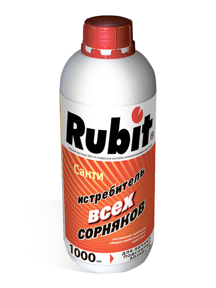 Гербицид Rubit Санти, сплошного действия, от всех видов сорняков 1 л — фото 1