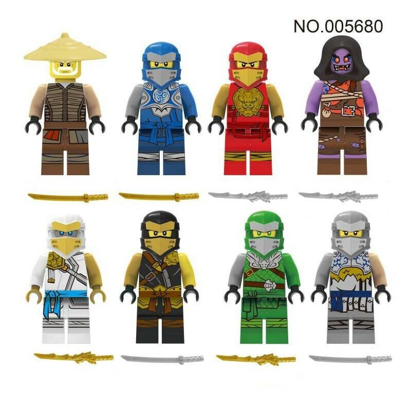 Ninja пластиковый маленький набор строительных блоков с diy развлечениями для детей и любителей хобби