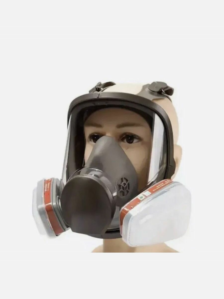 Маски И Респираторы Xiaomi Маска респиратор полнолицевая защита от пыли краски химии
