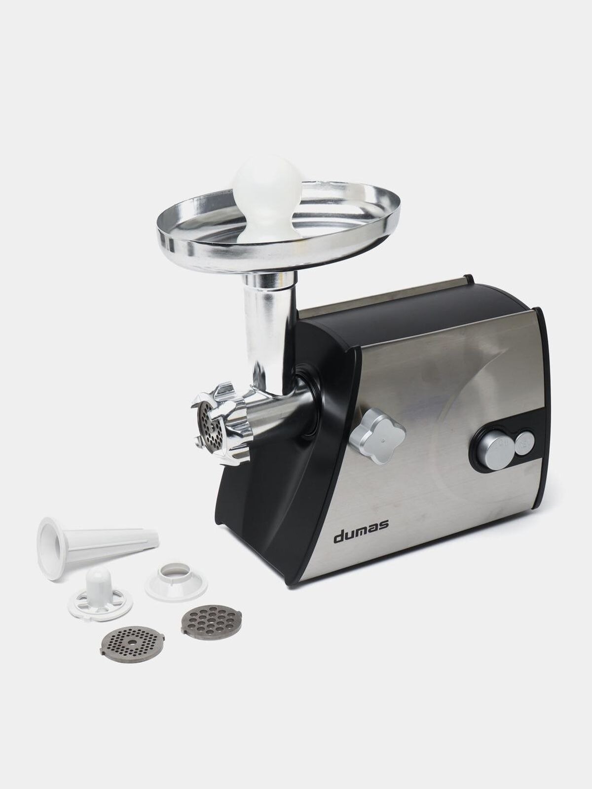 Мясорубка Dumas BH3390, защита от перегрева, самозатачивающийся нож, 2200Вт, 3 диска