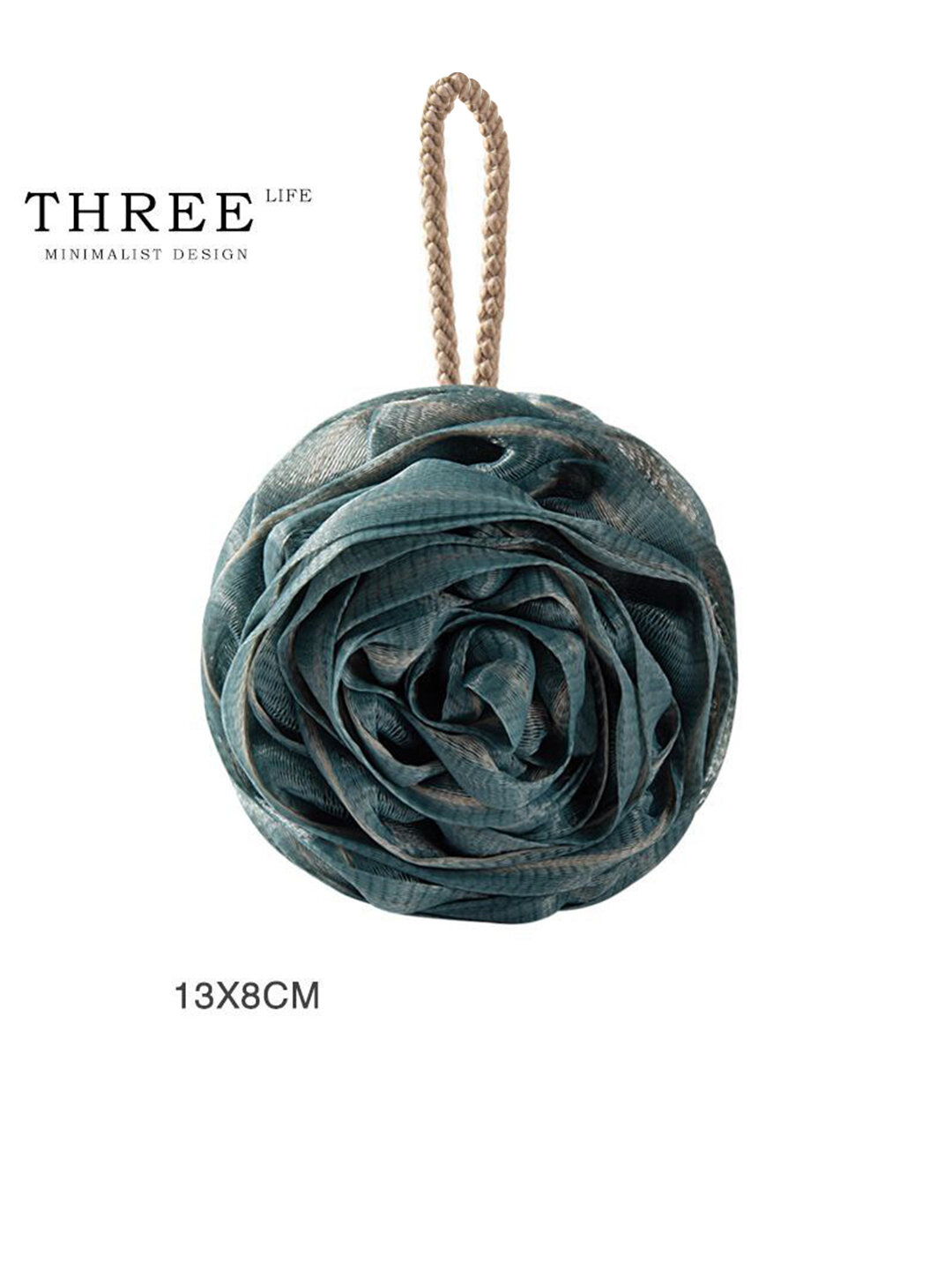 Сетчатая мочалка-цветок THREE – Идеальный баланс красоты, удобства и ухода за телом