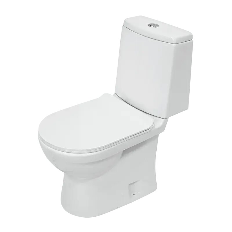 Унитаз компакт Sanita Luxe Next WC. CC/Next/2-SlimDM/WHT. G/S1 цвет Белый с бачком и сиденьем Микролифт