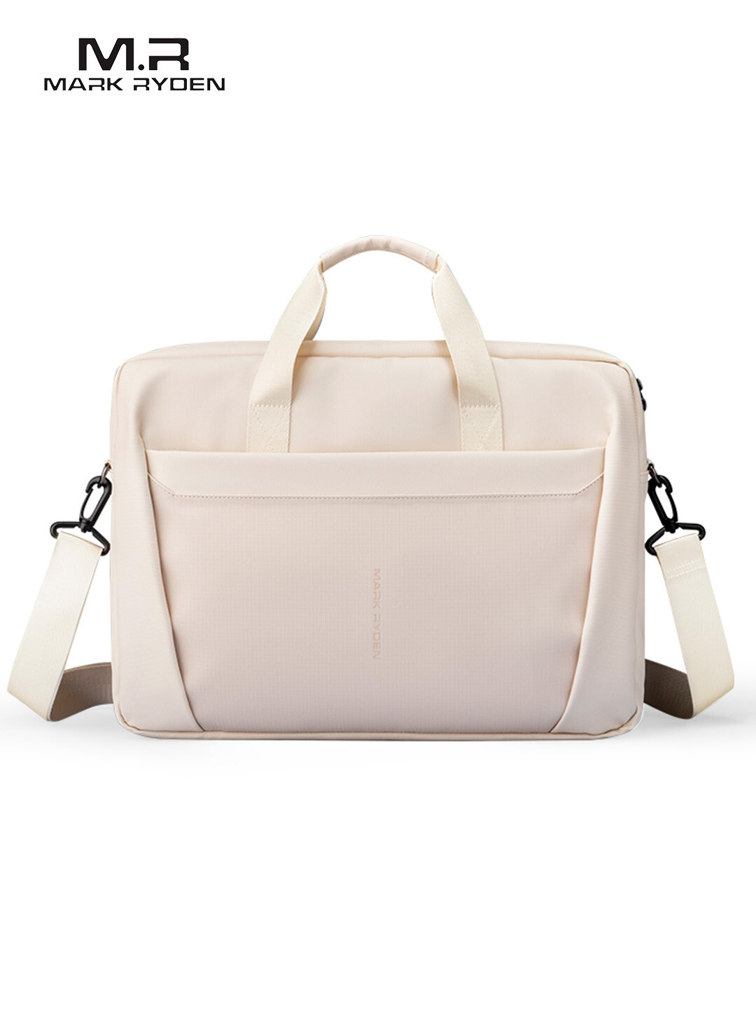 Сумка Mark Ryden MR616 для ноутбука 16"-17.3" и Macbook, деловая мужская и женская сумка через плечо, Молочный_D