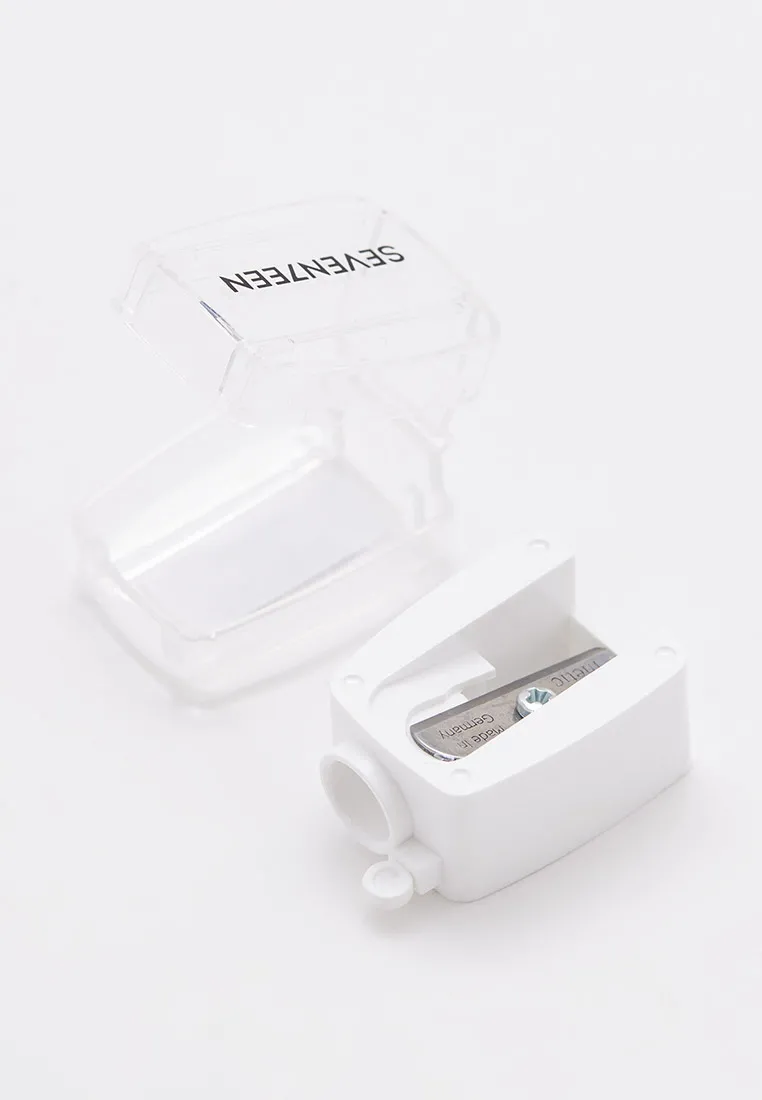 Точилка косметическая SEVEN7EEN, для карандашей, пластик/металл, белая — фото 1