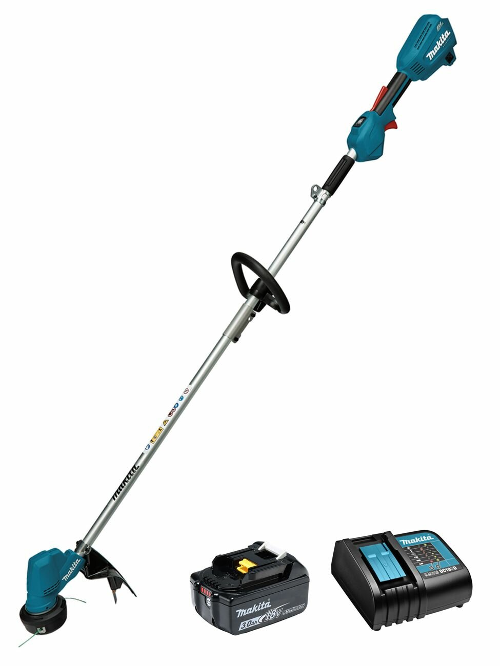 Триммер аккумуляторный 30см - 460Вт 18В Li-Ion 1x3Ач и з/у Makita DUR192LSF