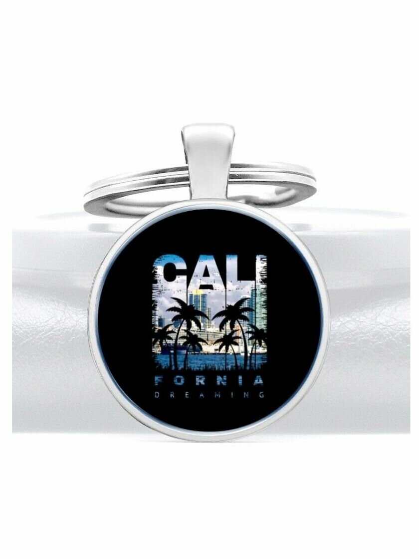 Брелок голубой синий черный