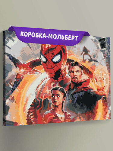 Изображение товара Картина по номерам на холсте с подрамником "Человек-паук: Нет пути домой. Постер", Раскраска 40x50 см, Фильмы Супергерои