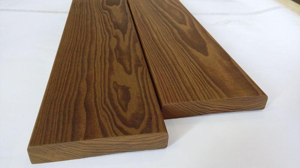 Доска-Планкен ТермоЯсень 20мм х 140мм х 3000мм сорт Экстра для фасада