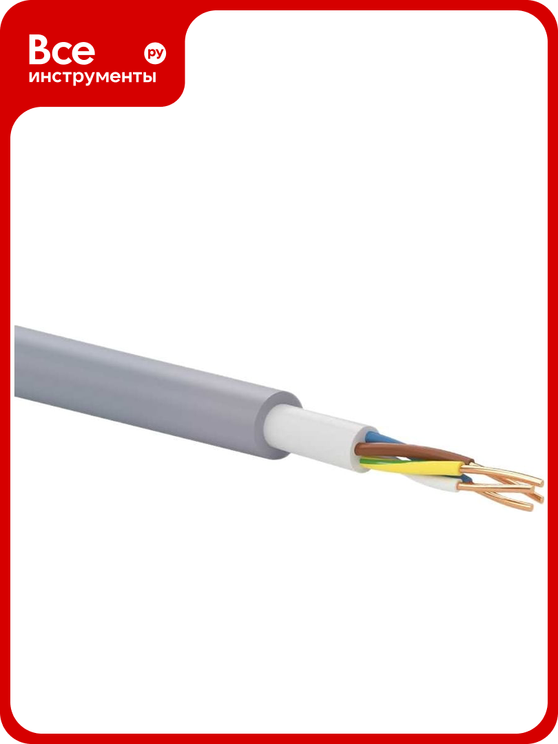 Кабель TDM ELECTRIC NYM-J 4x1.5-0.66 на катушке 50 м SQ0121-0137