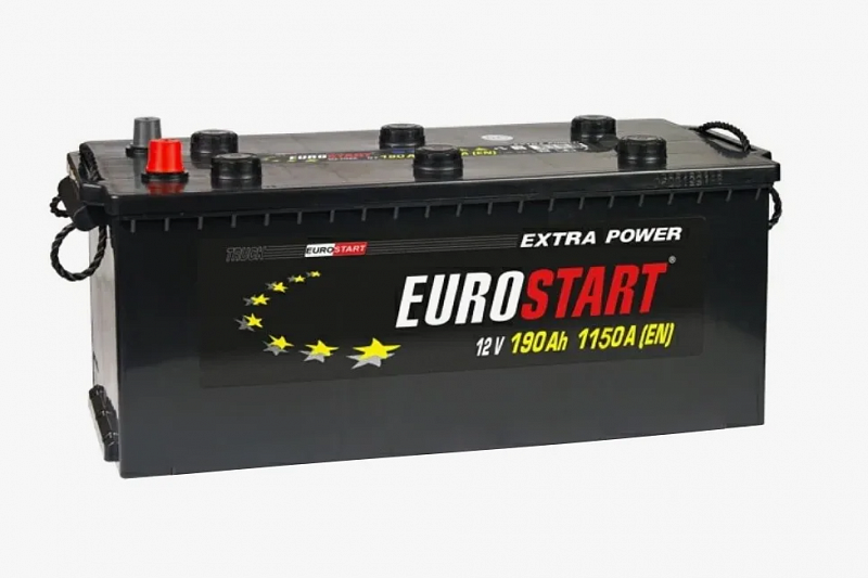 Аккумулятор грузовой EUROSTART Extra Power 190.0 Ah R+ 1150 A (борт) ОП (513x223x223) D5 513x223x223