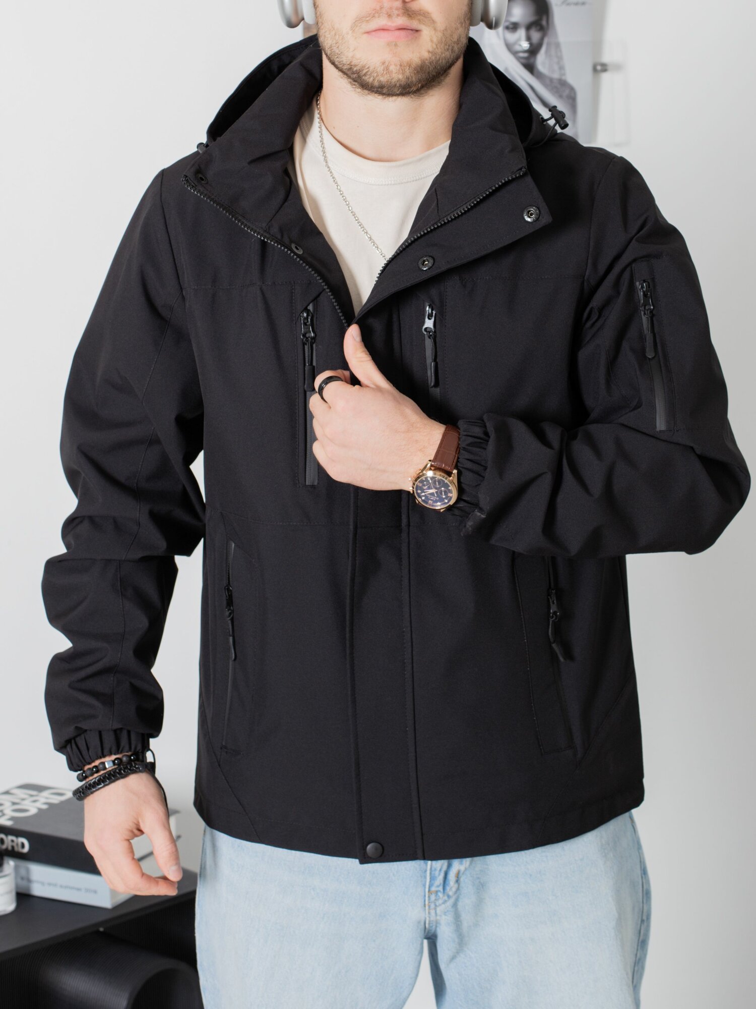 Куртка сноубордическая MADMAN Осень-зима 2025 размер 6XL-7XL черный